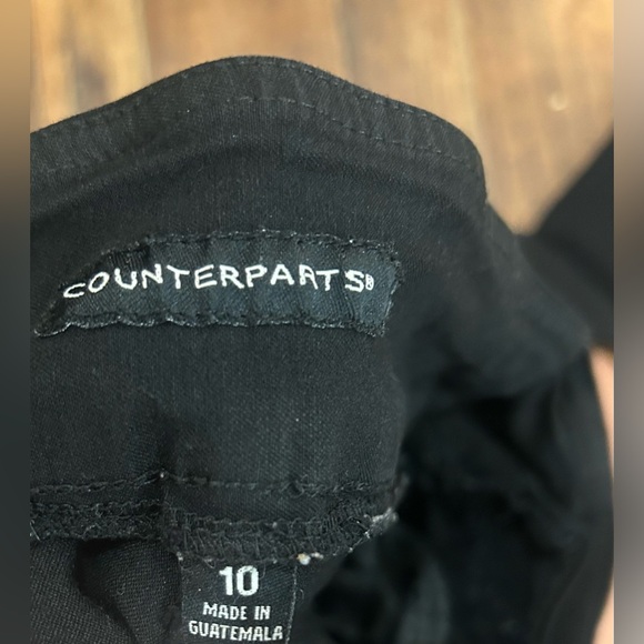 Counterpart Stretchy Skinny Casual Black Slacks with Gold Detailing on Pockets. - Picture 9 of 10